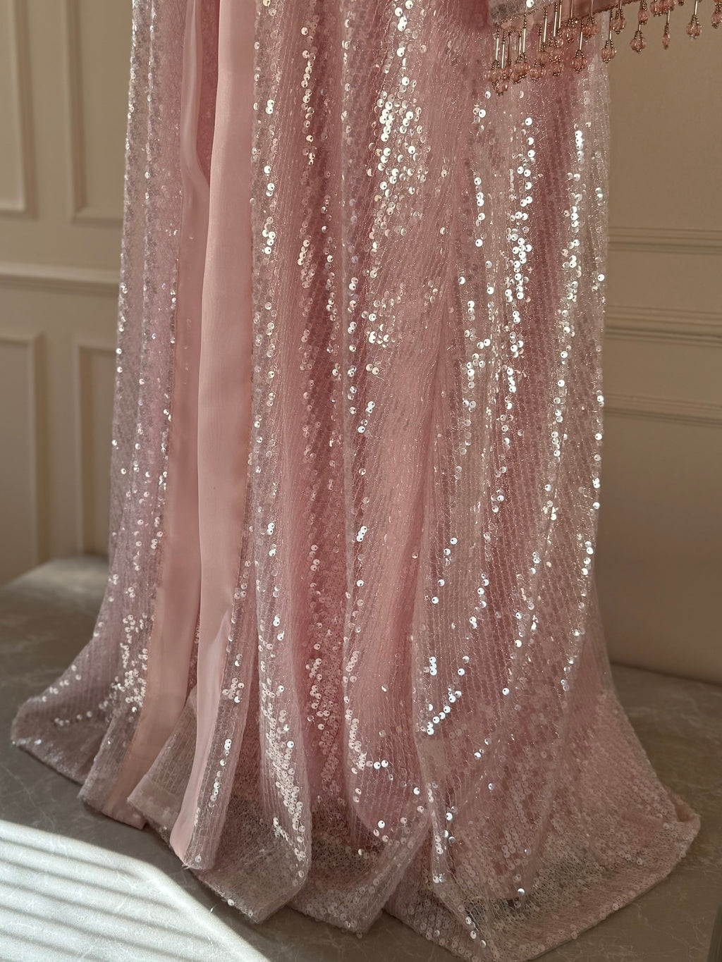 ROSE SKY - Pink Modest Wedding Abaya