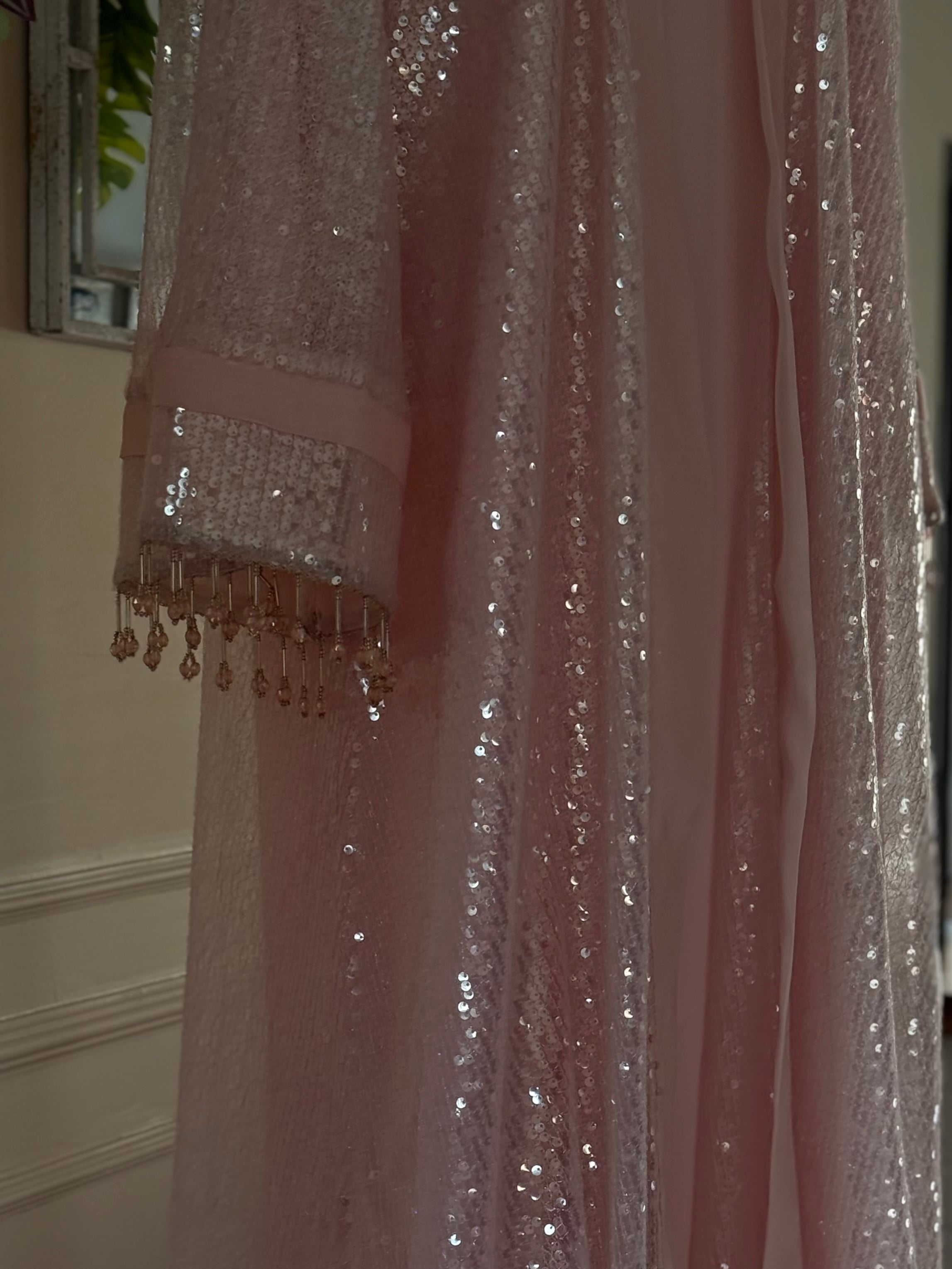ROSE SKY - Pink Modest Wedding Abaya