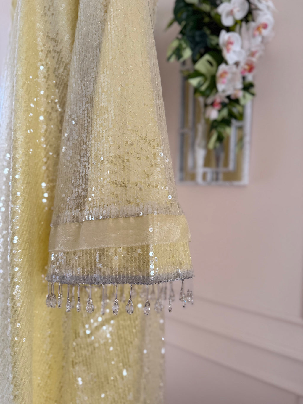 FIRST LIGHT - Pastel Yellow Luxury Abaya