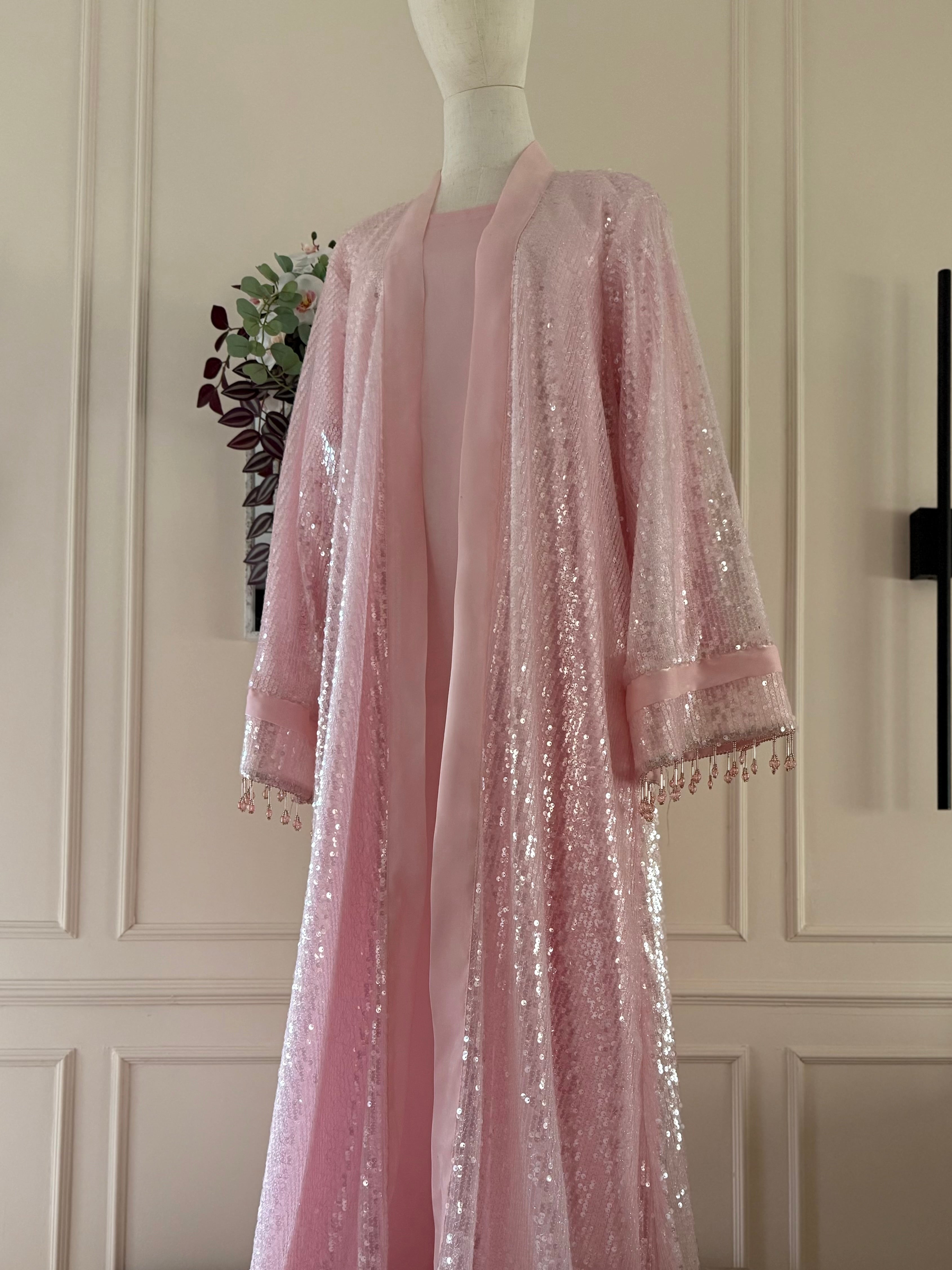 ROSE SKY - Pink Modest Wedding Abaya