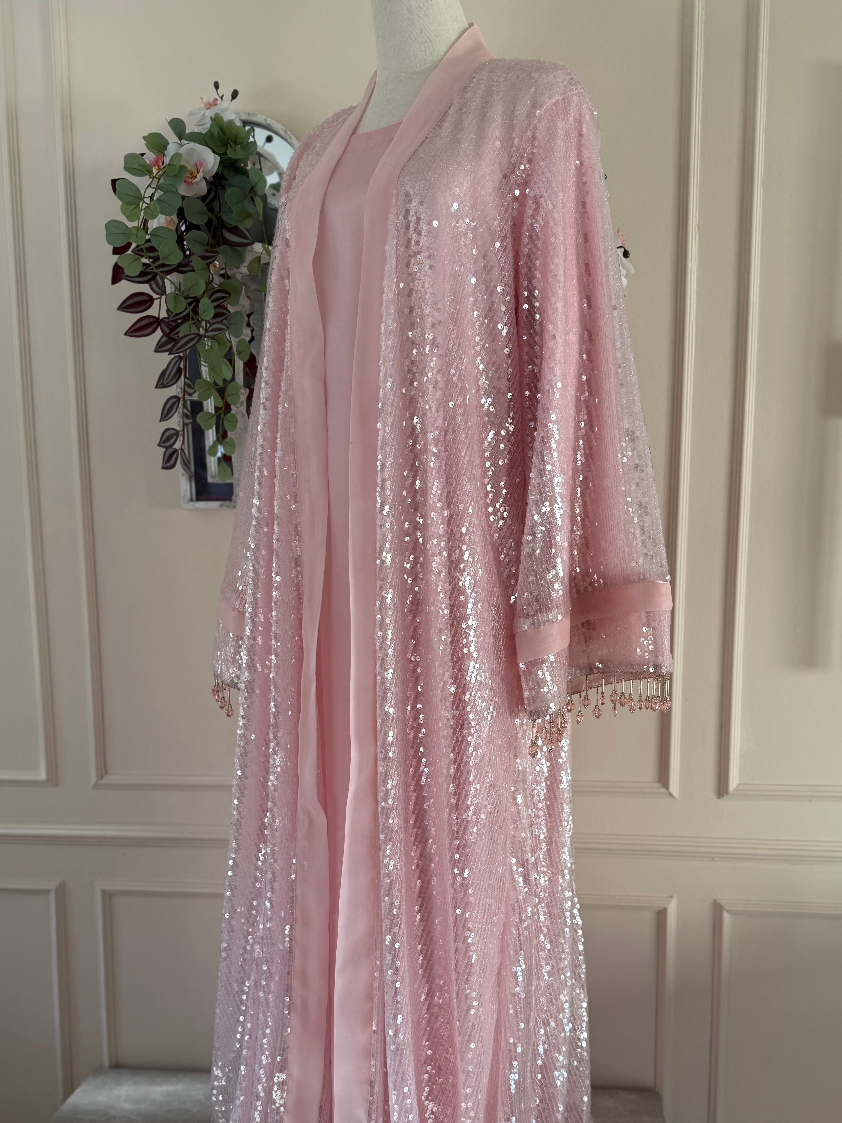ROSE SKY - Pink Modest Wedding Abaya