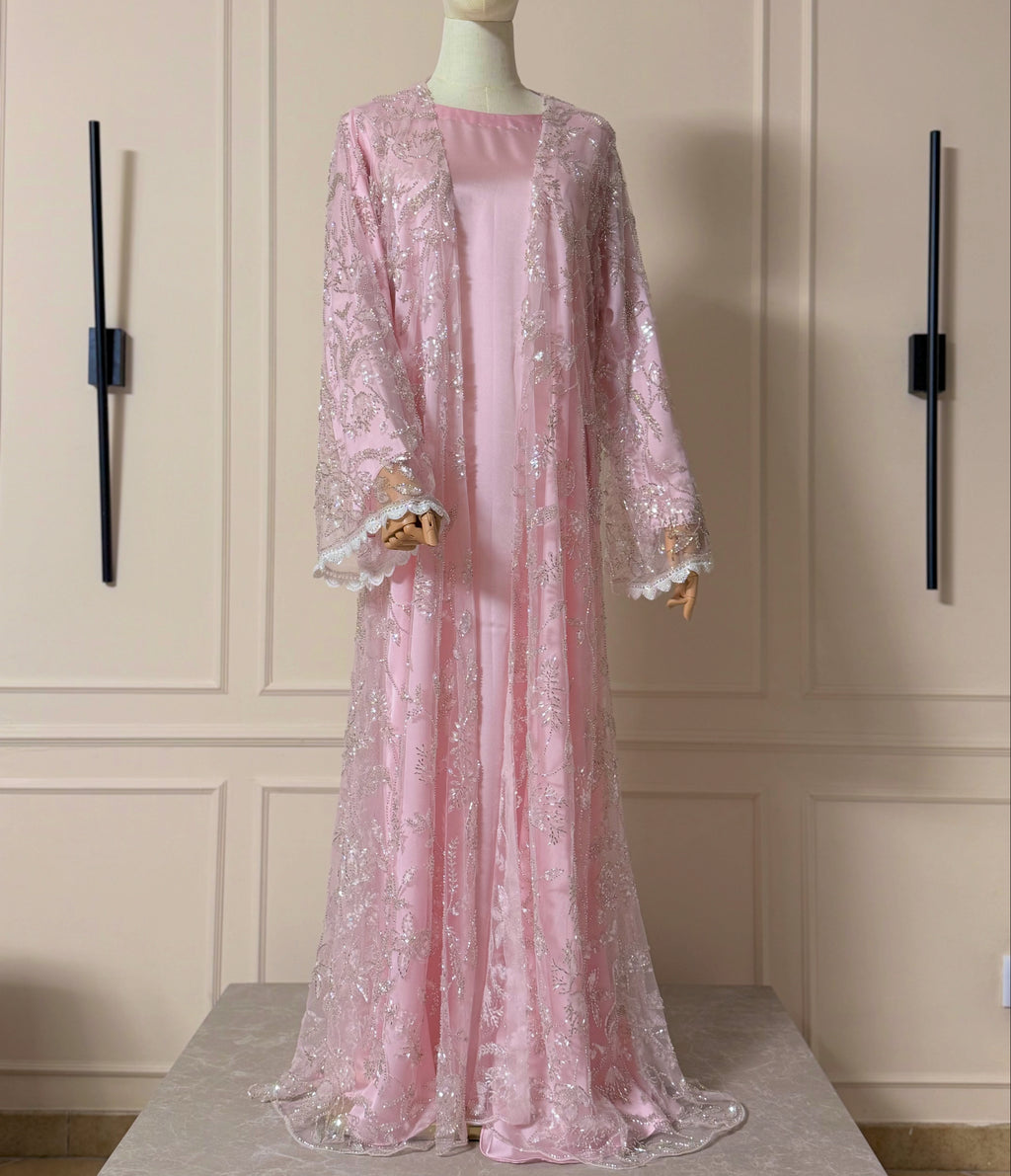Éclat Royal - Soft Pink Abaya