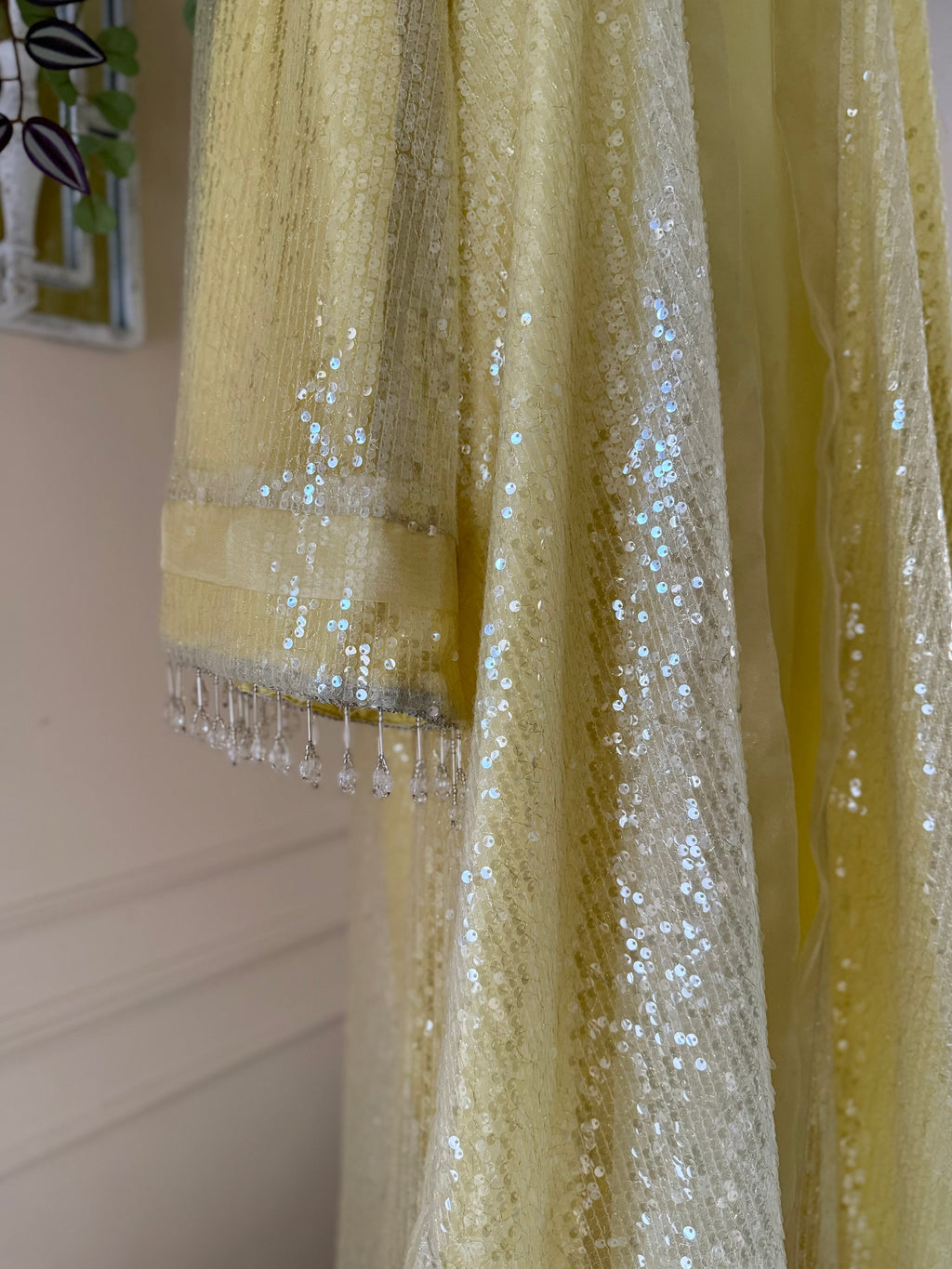 FIRST LIGHT - Pastel Yellow Luxury Abaya