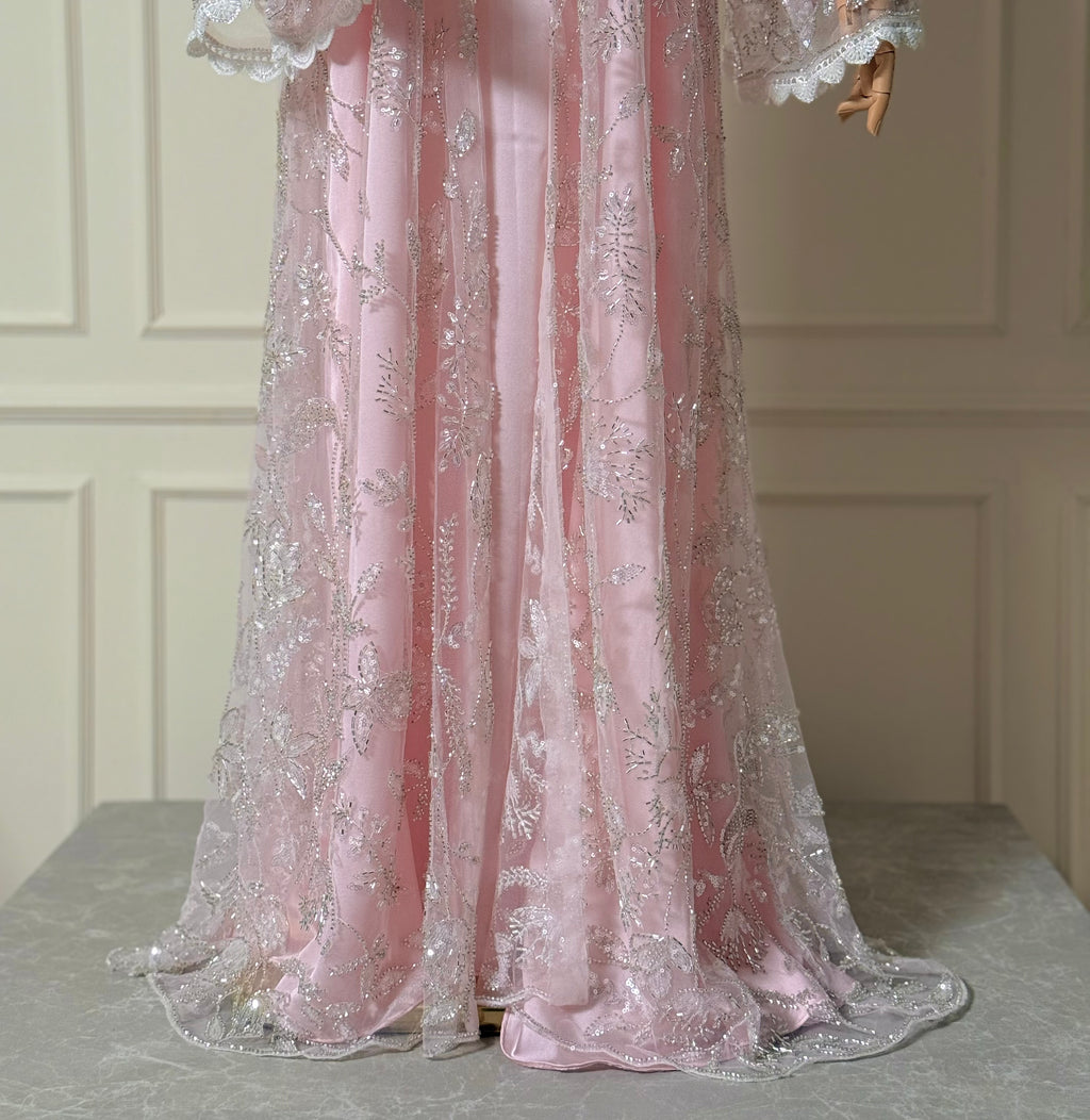 Éclat Royal - Soft Pink Abaya