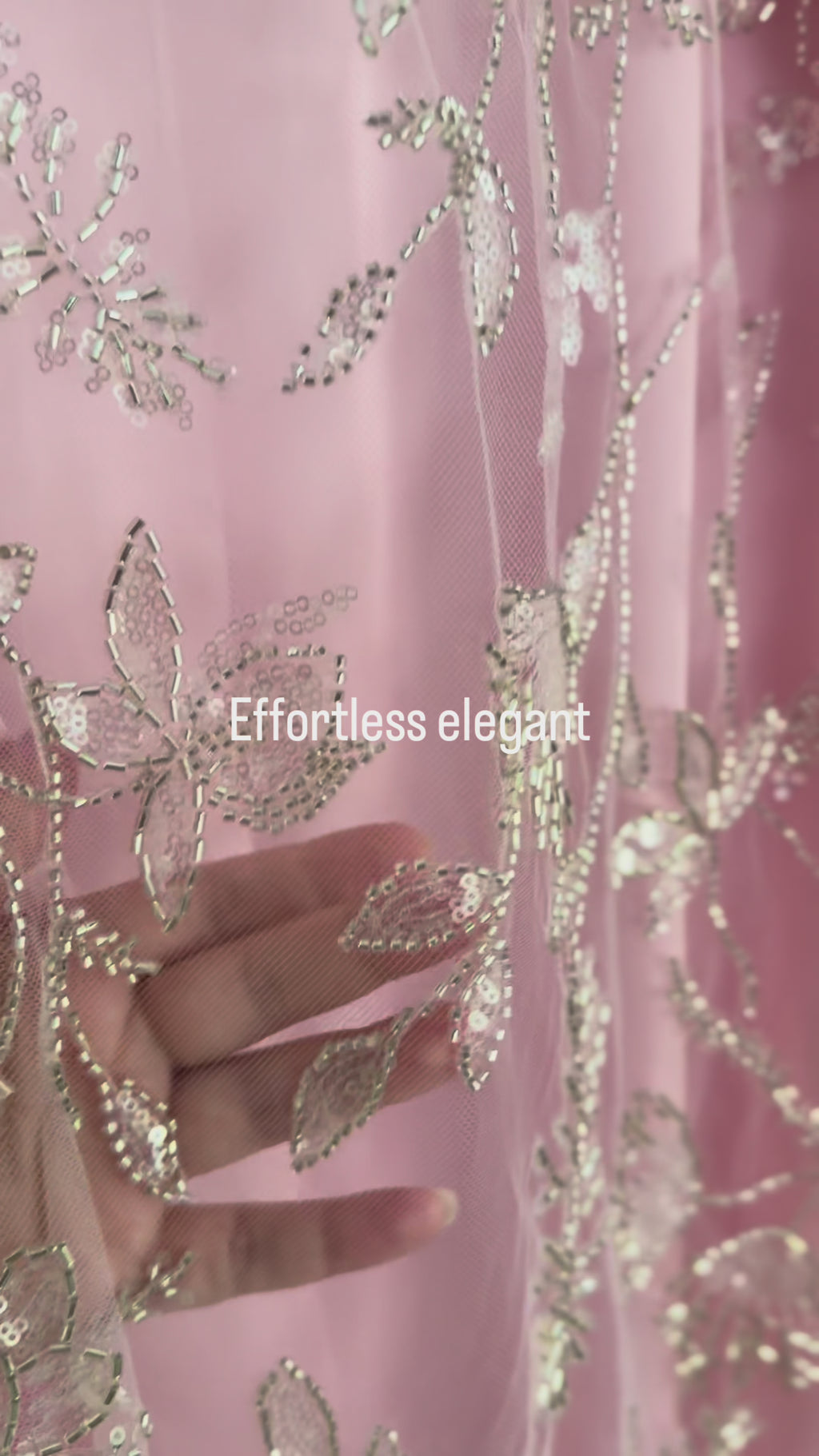 Éclat Royal - Soft Pink Abaya