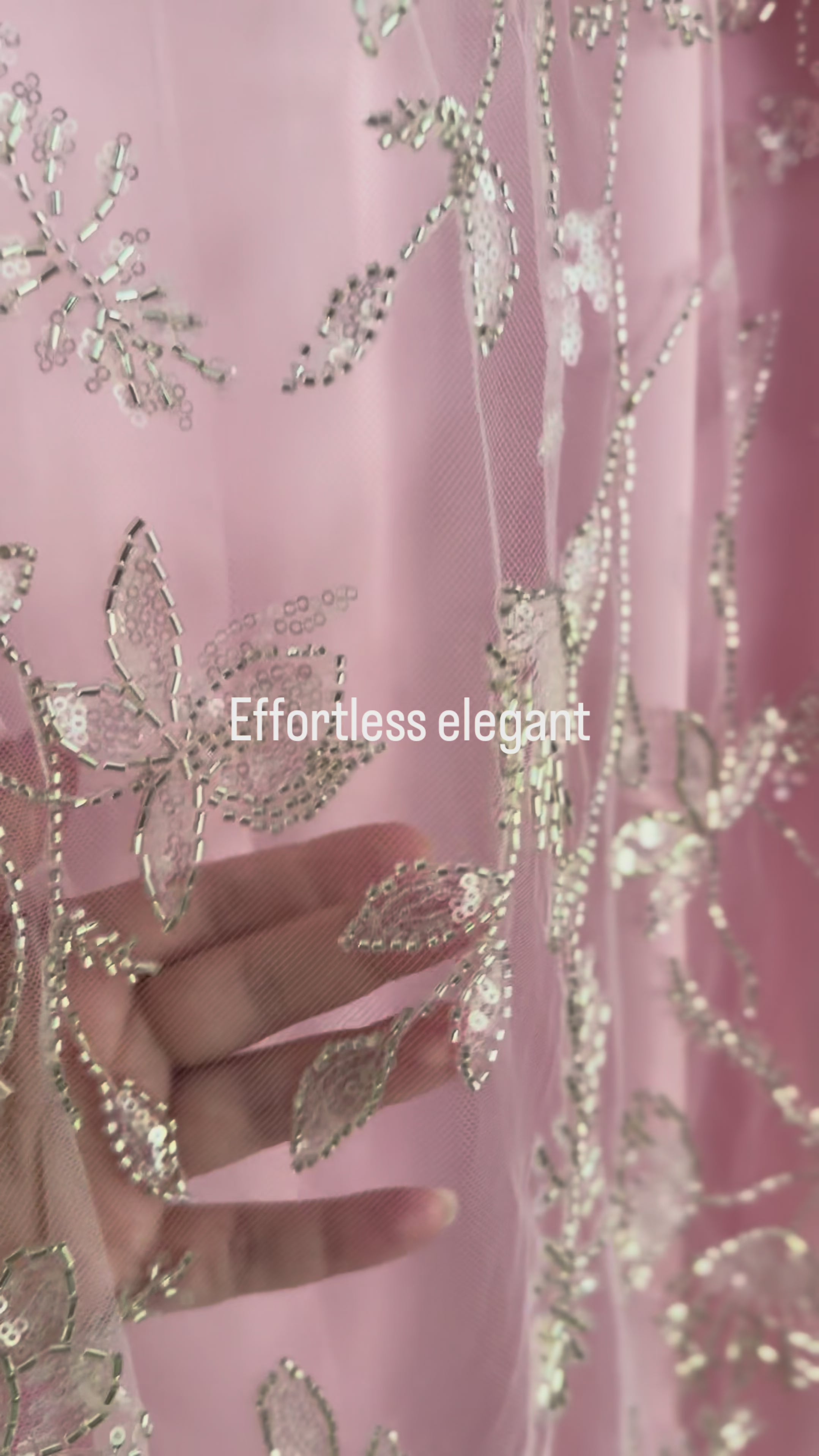 Éclat Royal - Soft Pink Abaya