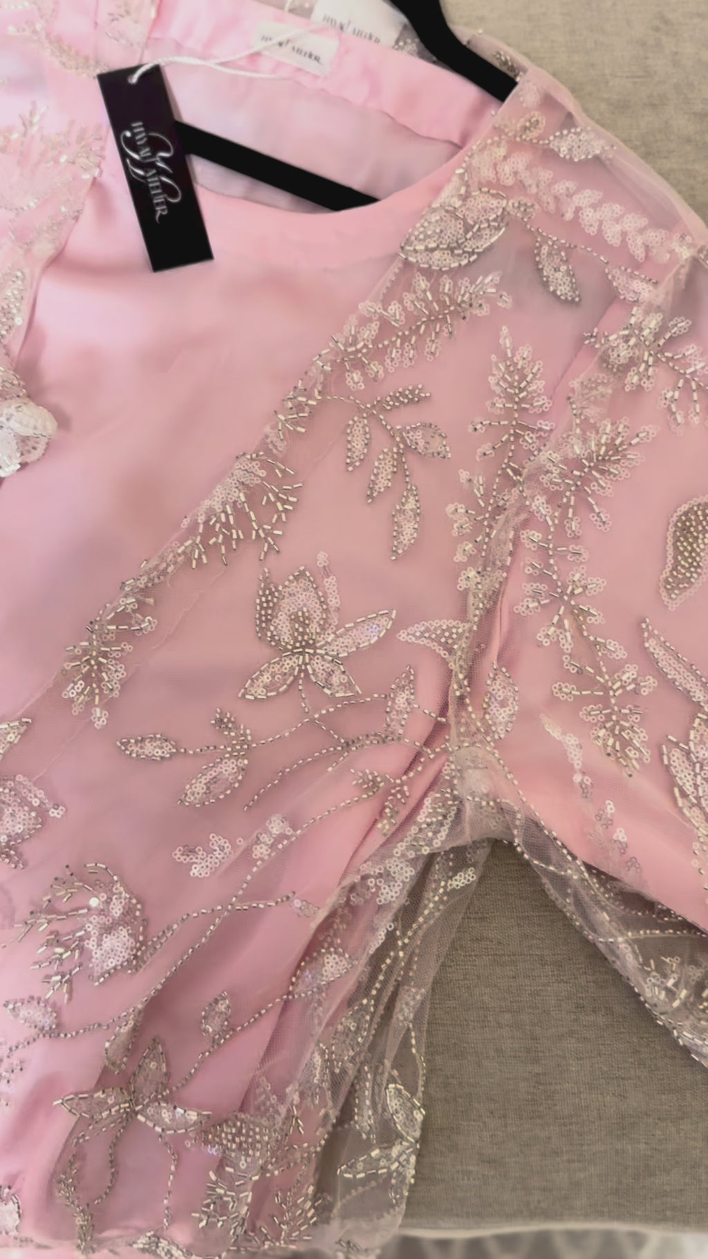 Éclat Royal - Soft Pink Abaya